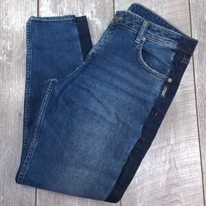 Silver Jeans Womens Vintage Slim Two Tone Size 29 Blue Denim Mid Rise Pants